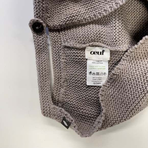 Oeuf Bunny Bonnet Size 12-24 Months GUC - Picture 3 of 4